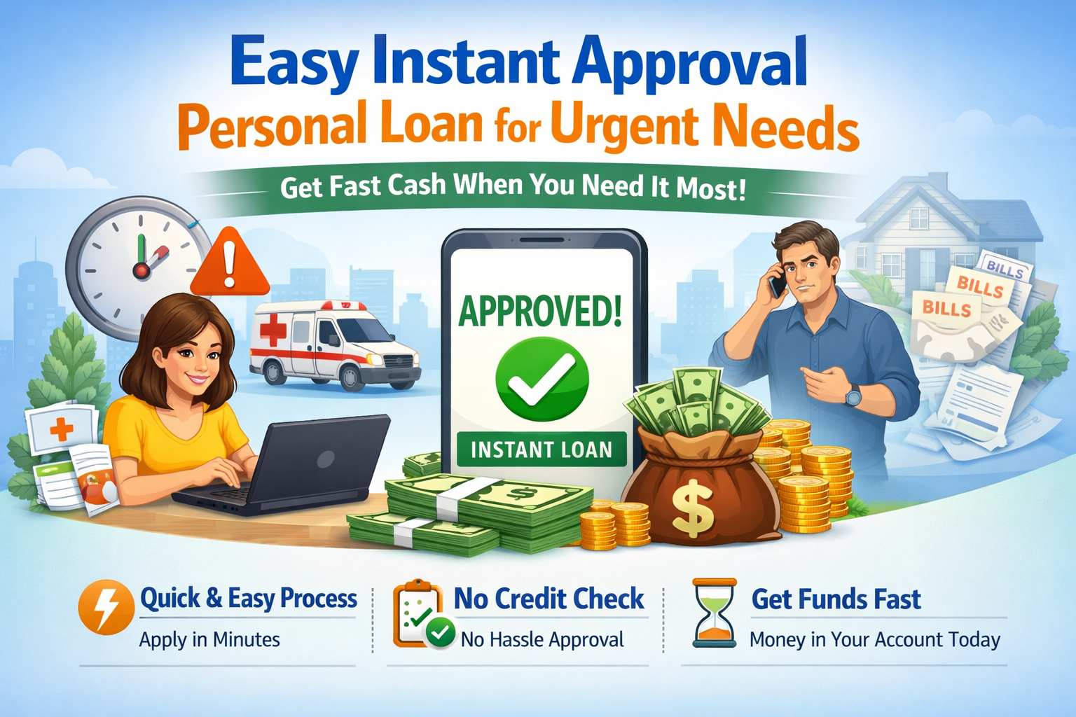 Easy Instant Approval Personal Loan for Urgent Needs